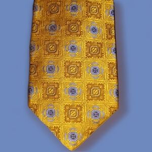 Vintage Nordstrom Robert Talbott Gold Elegant Tie